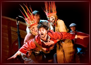 'Amazons' – Sophie Waller, Greg Barnett, Celia Adams and Jon Trenchard (photo Simon Annand) 