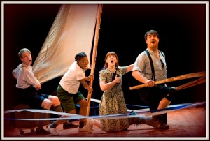 'Swallows' – Richard Holt, Katie Moore, Akiya Henry and Stewart Wright (photo Simon Annand)