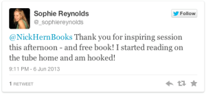 Sophie Reynolds tweet