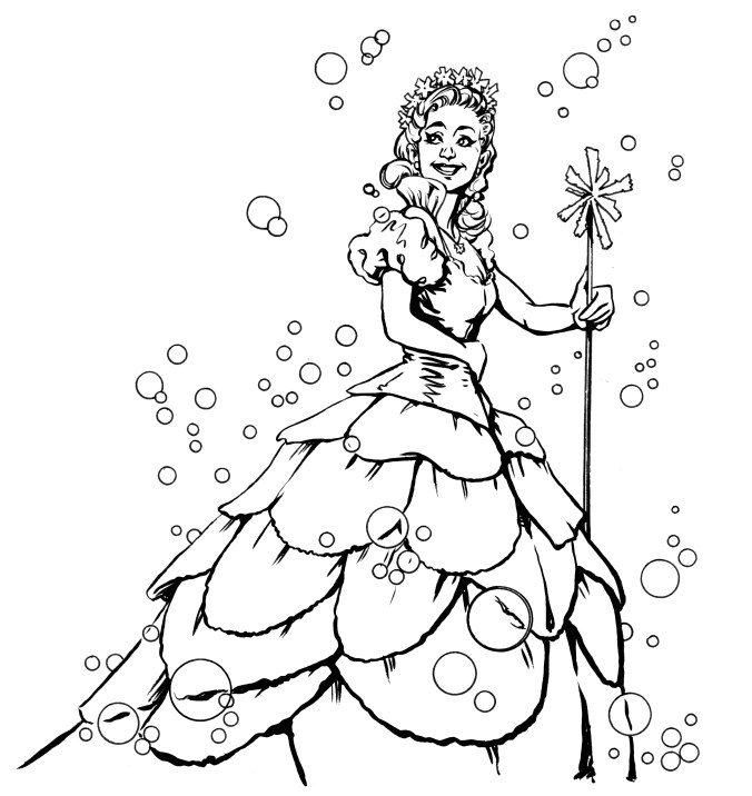 Galinda white bubbles