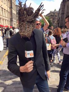 Promoting Foxfinder on the Royal Mile