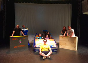 Director Tom Sergeant and cast